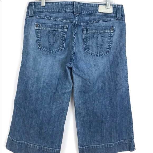 Anthro Level 99 crop wide leg jeans stretch - Picture 2 of 6